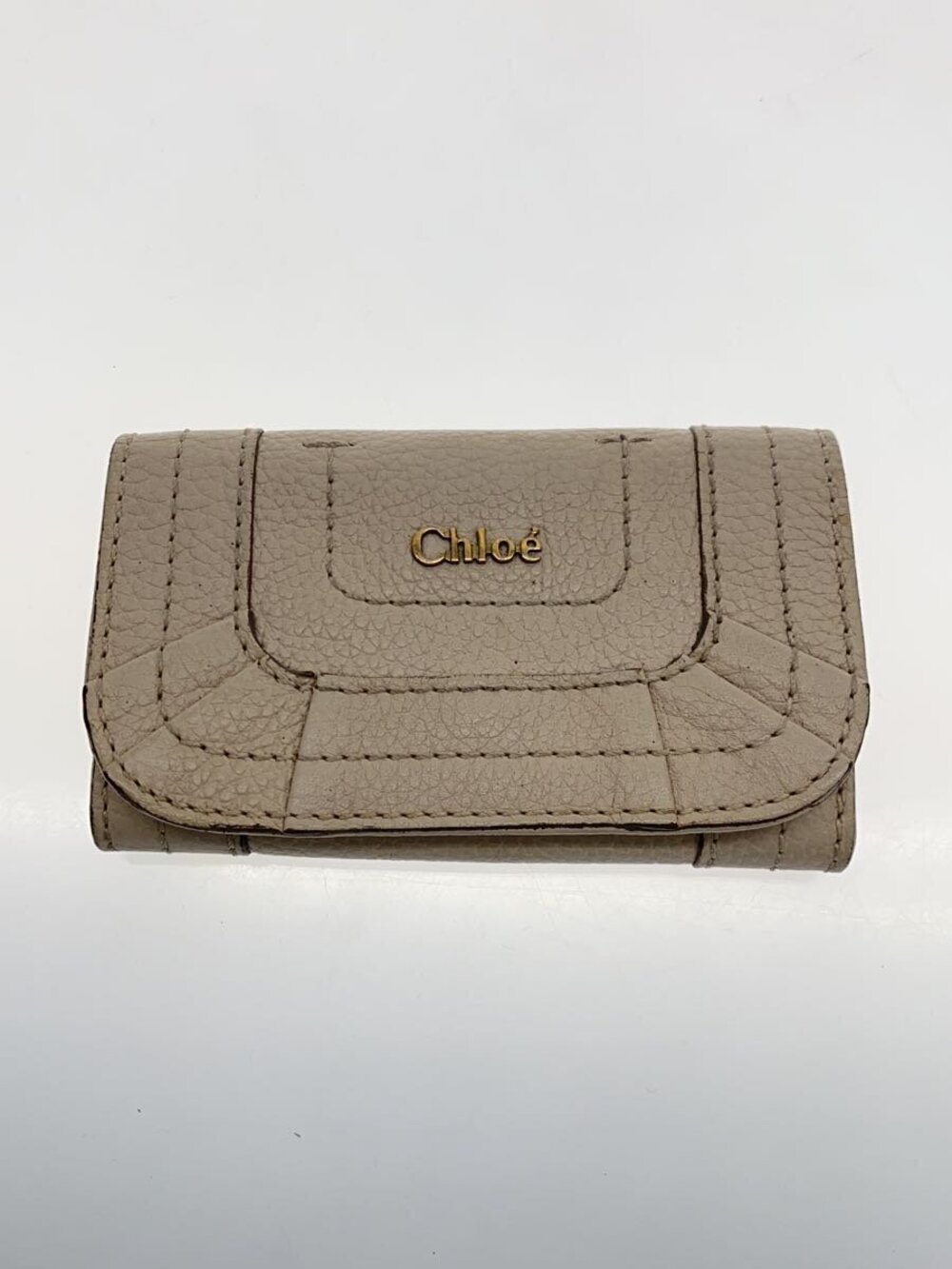 Chloe Key Case Wallet White